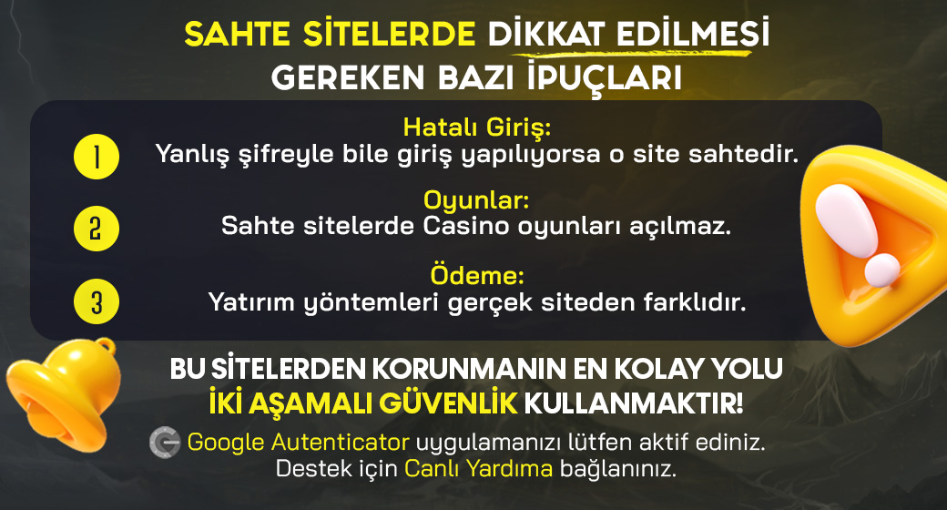 sahte site uyari